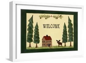 Welcome - Cabin-Debbie McMaster-Framed Giclee Print