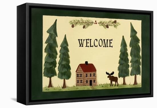 Welcome - Cabin-Debbie McMaster-Framed Stretched Canvas