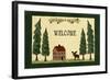 Welcome - Cabin-Debbie McMaster-Framed Giclee Print