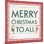 Welcome Christmas Sign V-Jenaya Jackson-Mounted Art Print