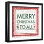 Welcome Christmas Sign V-Jenaya Jackson-Framed Art Print