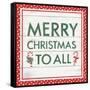 Welcome Christmas Sign V-Jenaya Jackson-Framed Stretched Canvas