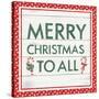 Welcome Christmas Sign V-Jenaya Jackson-Stretched Canvas