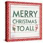 Welcome Christmas Sign V-Jenaya Jackson-Stretched Canvas