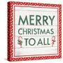 Welcome Christmas Sign V-Jenaya Jackson-Stretched Canvas