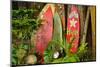 Welcome Display on the Road to Hana, Hawaii-Mike Brake-Mounted Photographic Print