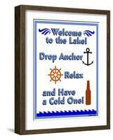 Welcome Drop Anchor-Mark Frost-Framed Giclee Print