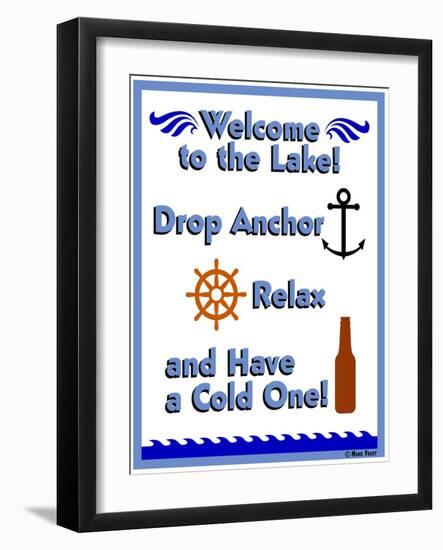 Welcome Drop Anchor-Mark Frost-Framed Giclee Print