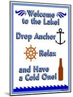 Welcome Drop Anchor-Mark Frost-Mounted Giclee Print