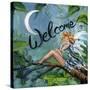 Welcome Fairy-sylvia pimental-Stretched Canvas