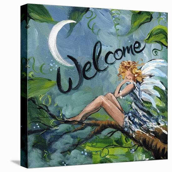 Welcome Fairy-sylvia pimental-Stretched Canvas