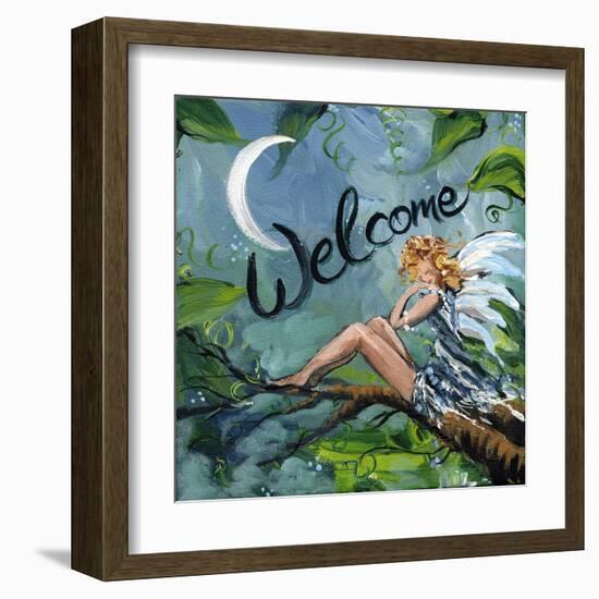 Welcome Fairy-sylvia pimental-Framed Art Print