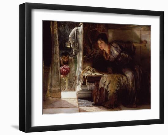 Welcome Footsteps (Well-Known Footsteps)-Sir Lawrence Alma-Tadema-Framed Giclee Print