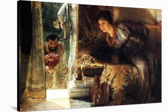 Welcome Footsteps-Sir Lawrence Alma-Tadema-Stretched Canvas