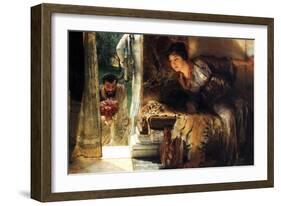 Welcome Footsteps-Sir Lawrence Alma-Tadema-Framed Art Print