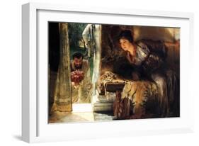 Welcome Footsteps-Sir Lawrence Alma-Tadema-Framed Art Print