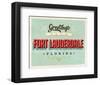 Welcome Fort Lauderdale Grunge-null-Framed Art Print