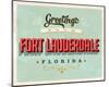 Welcome Fort Lauderdale Grunge-null-Mounted Art Print