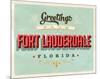 Welcome Fort Lauderdale Grunge-null-Mounted Art Print