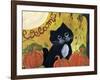 Welcome Halloween Black Cat-sylvia pimental-Framed Art Print