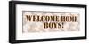 Welcome Home Boys-null-Framed Art Print