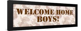 Welcome Home Boys-null-Framed Art Print