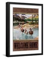 Welcome Home Cowboy-null-Framed Giclee Print