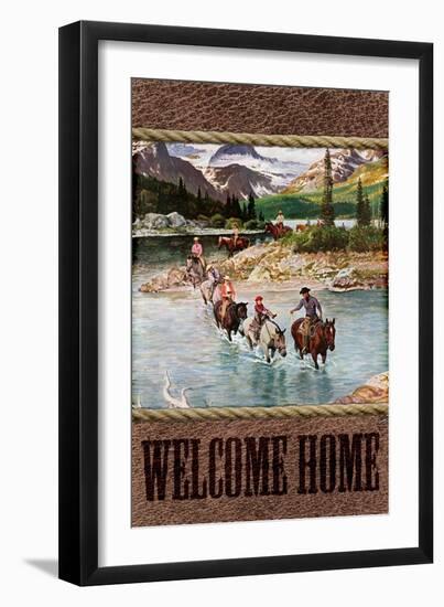 Welcome Home Cowboy-null-Framed Giclee Print