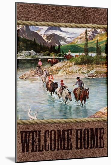 Welcome Home Cowboy-null-Mounted Giclee Print