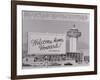 Welcome Home Sign for Howard Hughes-null-Framed Giclee Print