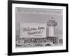 Welcome Home Sign for Howard Hughes-null-Framed Giclee Print