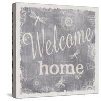 Welcome Home-Slate-ALI Chris-Stretched Canvas