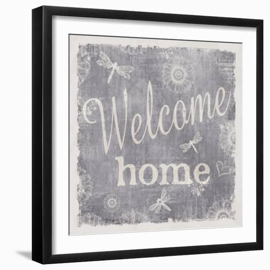 Welcome Home-Slate-ALI Chris-Framed Giclee Print