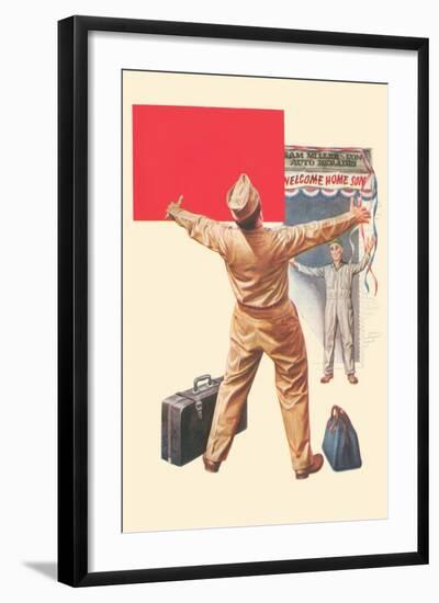 Welcome Home Son-Bradley Bradley-Framed Art Print