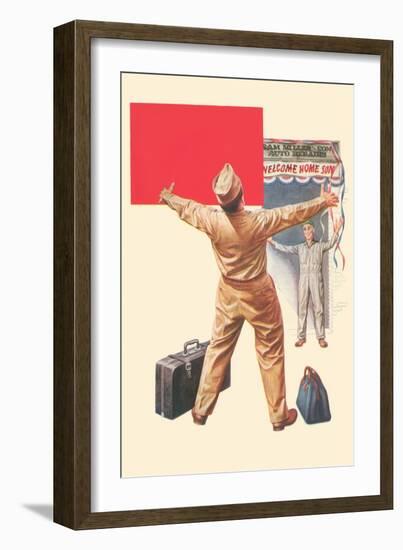 Welcome Home Son-Bradley Bradley-Framed Art Print