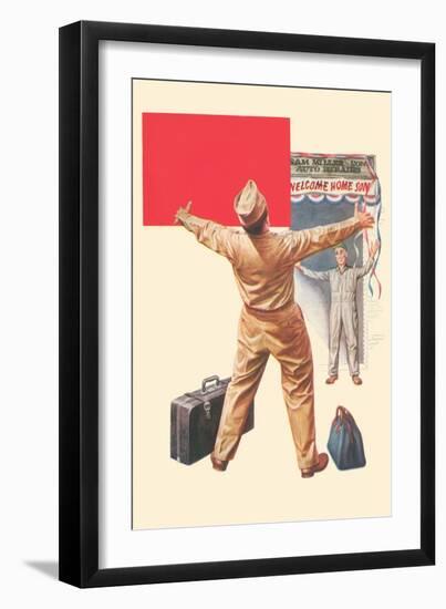 Welcome Home Son-Bradley Bradley-Framed Art Print