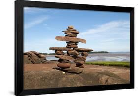 Welcome Inukshuk Bay of Fundy-null-Framed Art Print