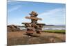 Welcome Inukshuk Bay of Fundy-null-Mounted Art Print