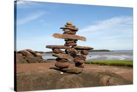 Welcome Inukshuk Bay of Fundy-null-Stretched Canvas