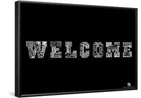 Welcome Languages Text Poster-null-Framed Poster