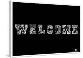 Welcome Languages Text Poster-null-Framed Poster