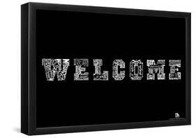 Welcome Languages Text Poster-null-Framed Poster