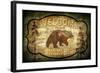 Welcome Lodge Bear-LightBoxJournal-Framed Giclee Print