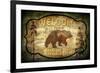 Welcome Lodge Bear-LightBoxJournal-Framed Giclee Print
