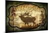 Welcome Lodge Elk-LightBoxJournal-Mounted Giclee Print