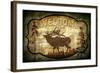 Welcome Lodge Elk-LightBoxJournal-Framed Giclee Print