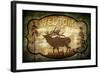 Welcome Lodge Elk-LightBoxJournal-Framed Giclee Print