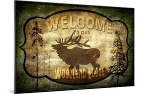 Welcome Lodge Elk-LightBoxJournal-Mounted Giclee Print