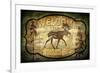 Welcome Lodge Moose-LightBoxJournal-Framed Giclee Print