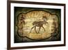 Welcome Lodge Moose-LightBoxJournal-Framed Giclee Print